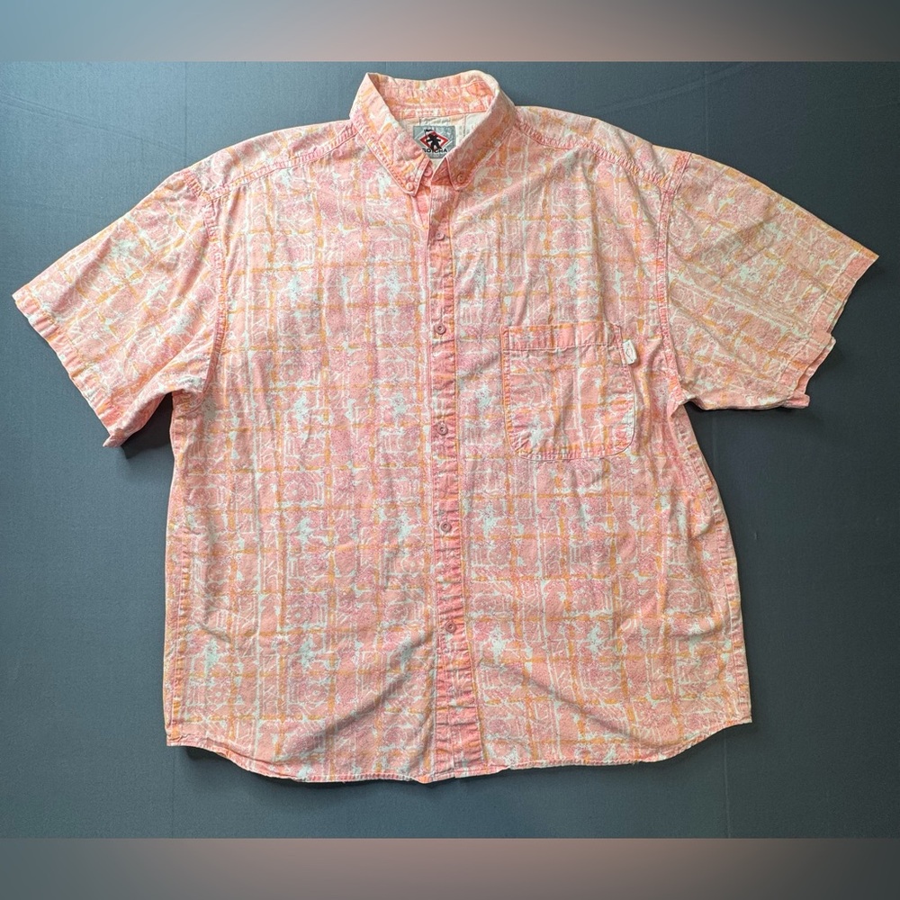 Vintage gotcha button up 100% cotton made in brazil M #1046
